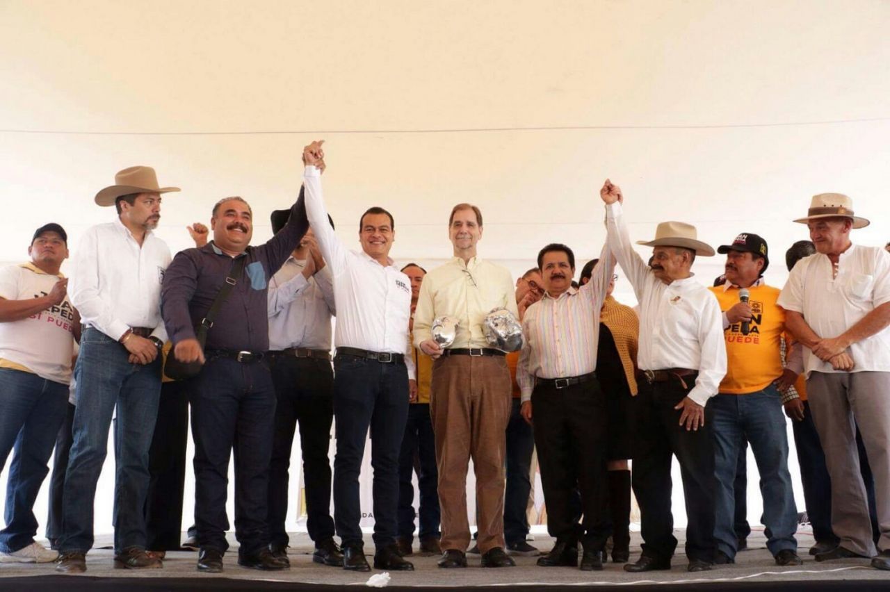 Hay que luchar contra la pobreza y la desigualdad: Juan Zepeda; recibe apoyo de los descendientes de Villa, Zapata y Felipe Ángeles