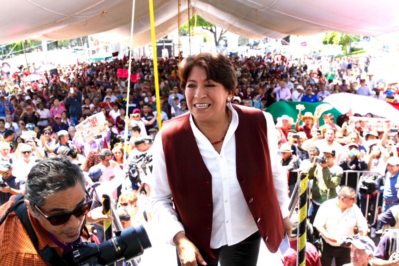 Soy la mejor posicionada de las izquierdas; mi alianza es con la ciudadanía: Delfina Gómez 
