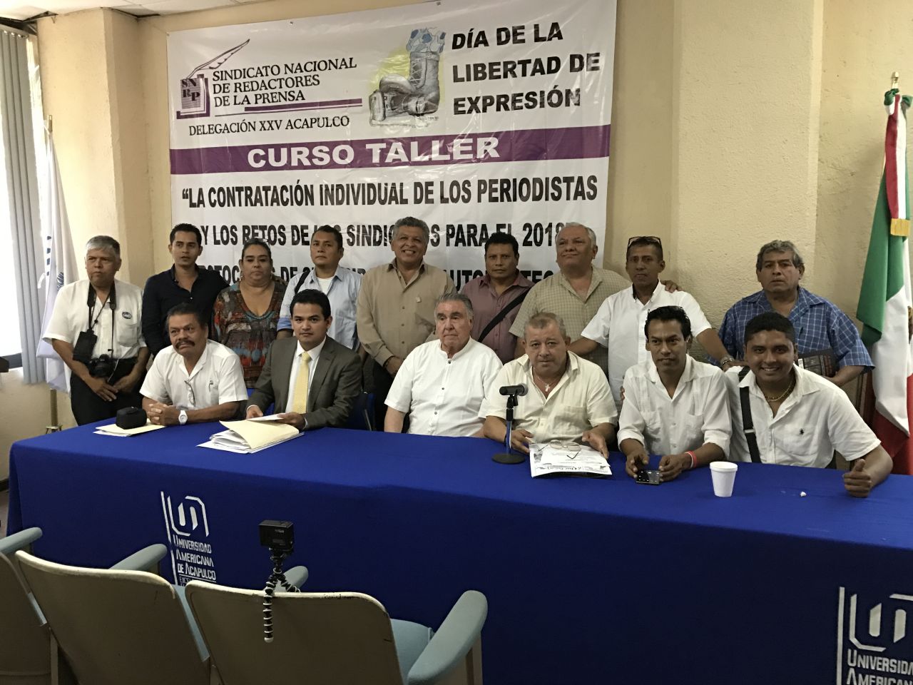 Celebra el SNRP curso sobre los derechos laborales de los periodistas en Acapulco 