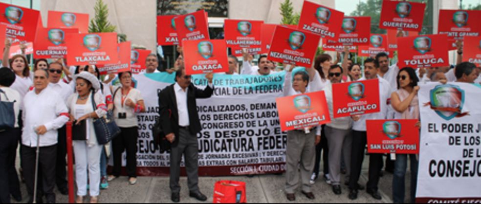 Manifestaciones pacíficas en el Poder Judicial Federal en todo el país