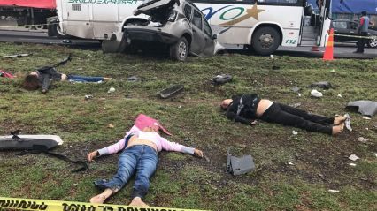 Choque deja seis mujeres fallecidas en el Circuito Exterior Mexiquense