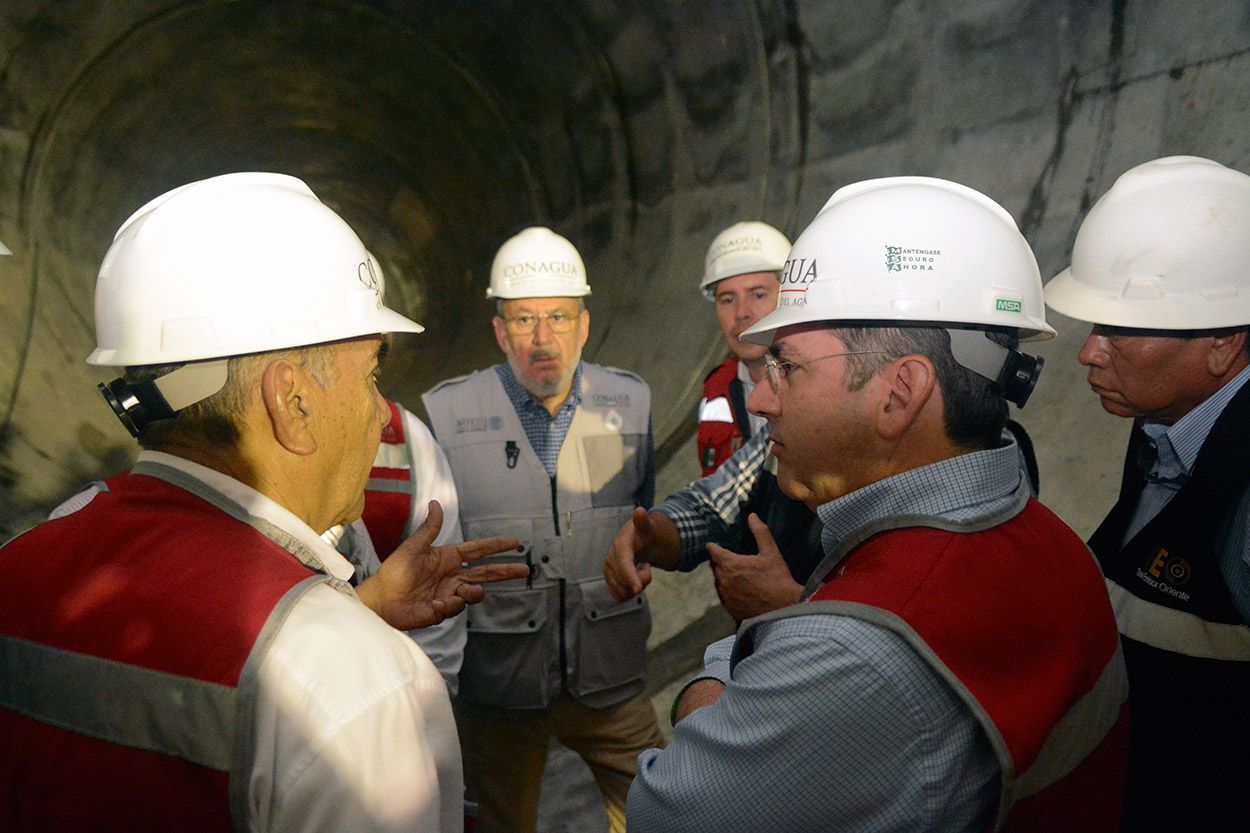 Fue realizada visita de supervisión al Túnel Emisor Oriente, en Teoloyucan, Estado de México