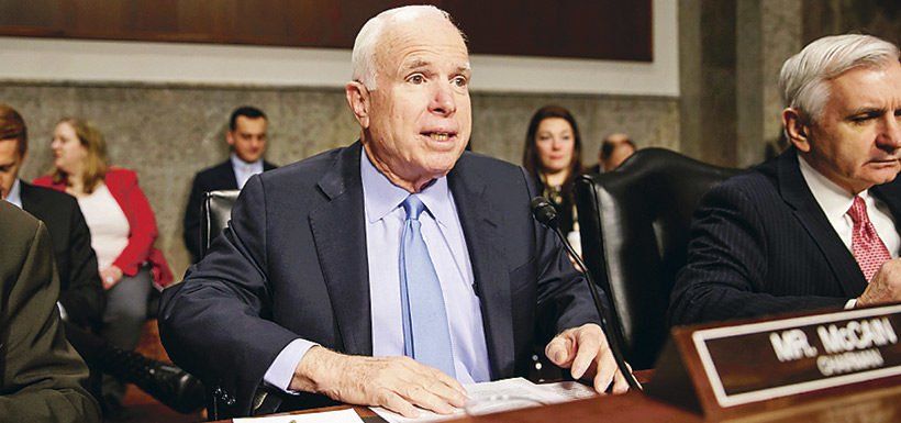 El republicano McCain es diagnosticado con cáncer cerebral
