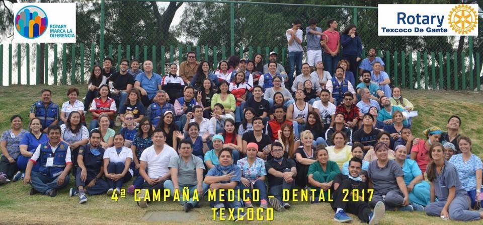 Rotary Texcoco de Gante marca la diferencia; realizan con éxito Campaña Médico-Dental