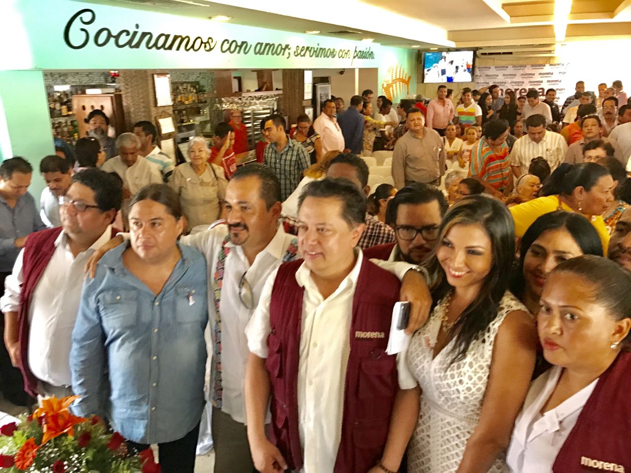 Abarrota Ariza Tapia evento de adhesión a Morena en Acapulco 