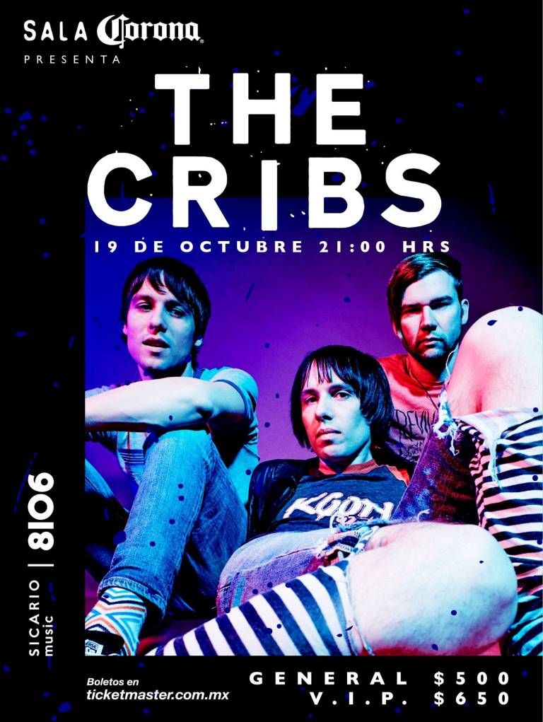 The Cribs trío británico en la CDMX 