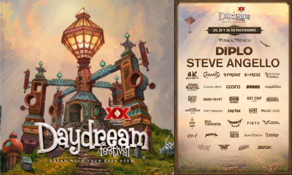 Daydream Festival  24 Al 26 de Noviembre en Puebla