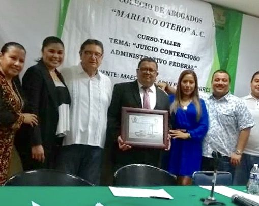 Culmina el curso-taller "Juicio Contencioso Administrativo Federal", del Colegio de Abogados "Mariano Otero" 
