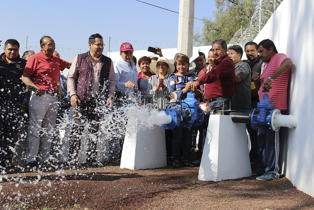 Benefician a comunidades de Texcoco con inauguración de pozos de agua y luminararias