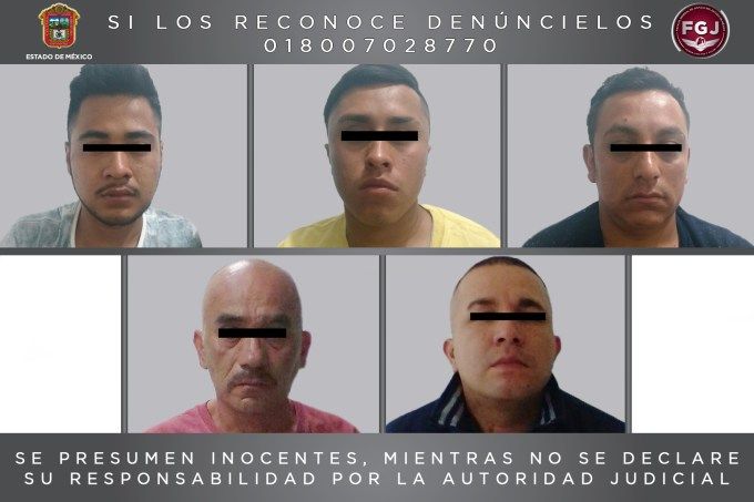 Procesan a cinco sujetos investigados por robos de vehículos en Tecámac