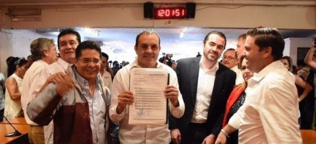 Cuauhtémoc Blanco se registra como candidato a la gubernatura