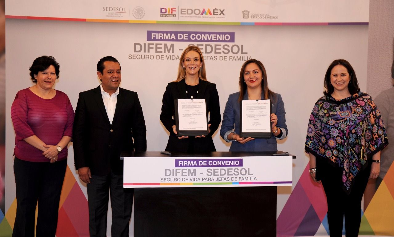 DIFEM y SEDESOL firman convenio para fortalecer el programa seguro de vida para jefas de familia