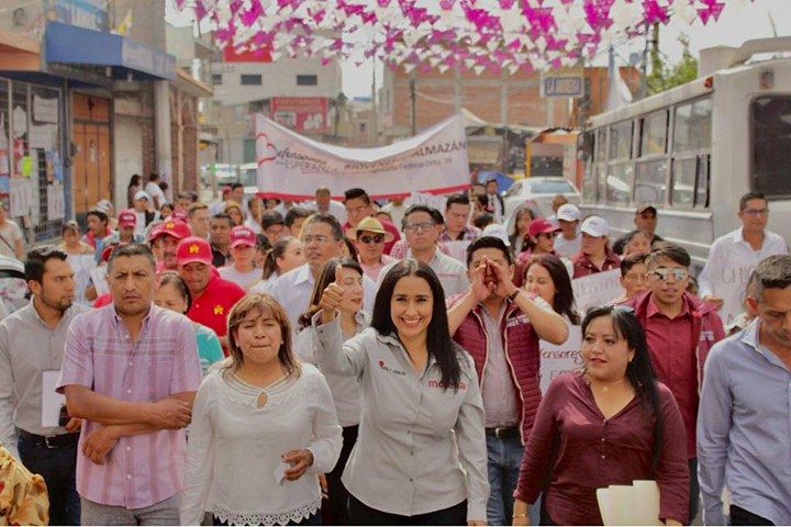 Karla Almazán Burgos Inicia campaña por  (Morena)
