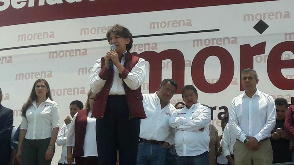 







Ecatepec de Morelos, a 8 de abril de 2018

A cuidar el voto, piden Delfina Gómez e Higinio Martínez
ECATEPEC, DECISIVO EN EL TRIUNFO DE AMLO
A LA PRESIDEN