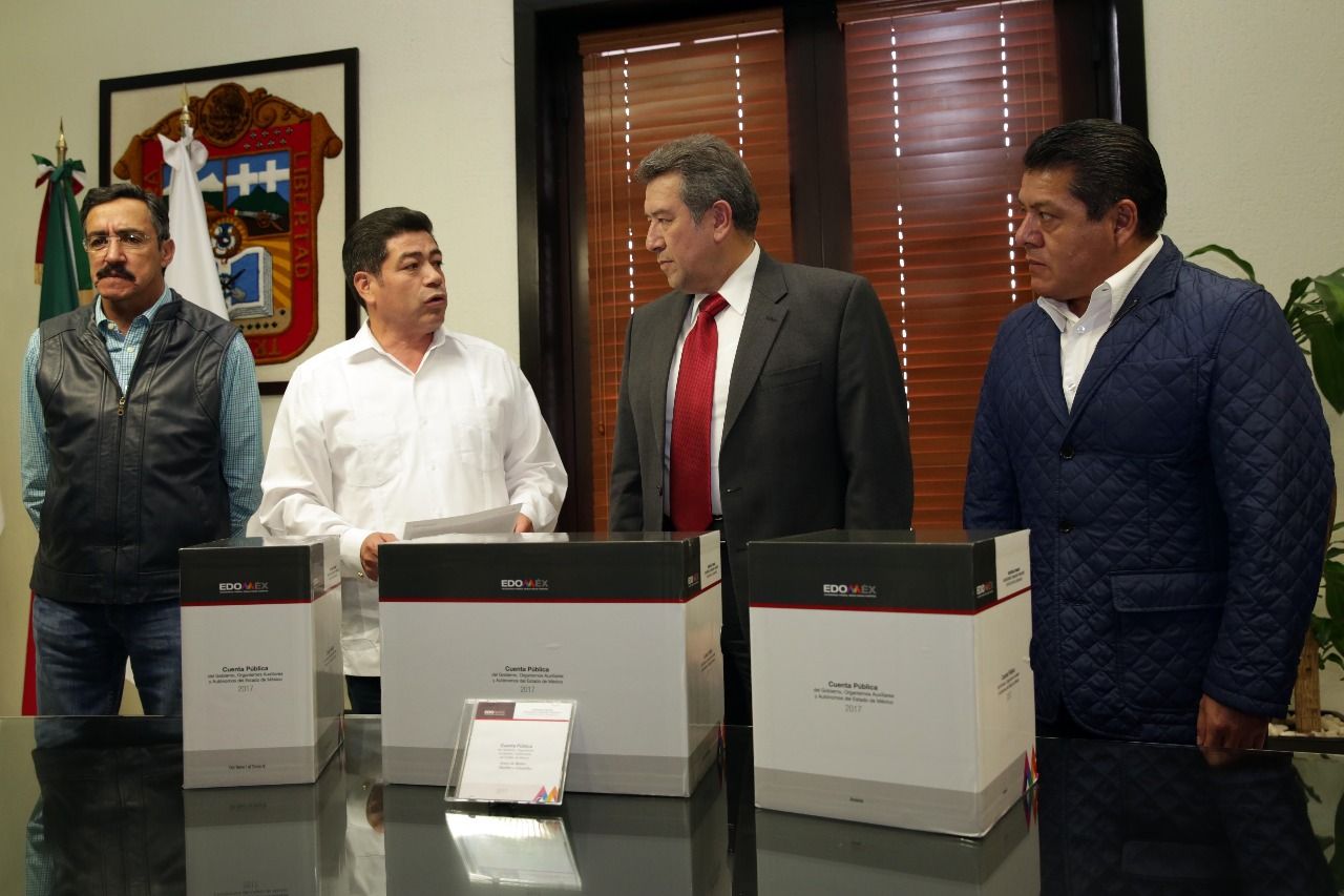 Entrega a La Legislatura Mexiquense, Ejecutivo Estatal Cuenta Pública 2017