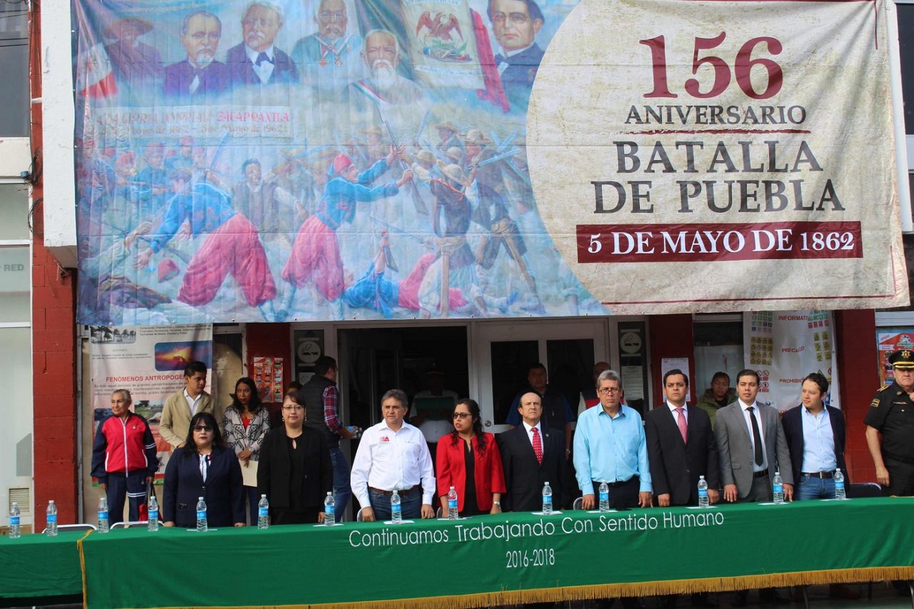 Conmemoraron el 156 aniversario de la Batalla de Puebla