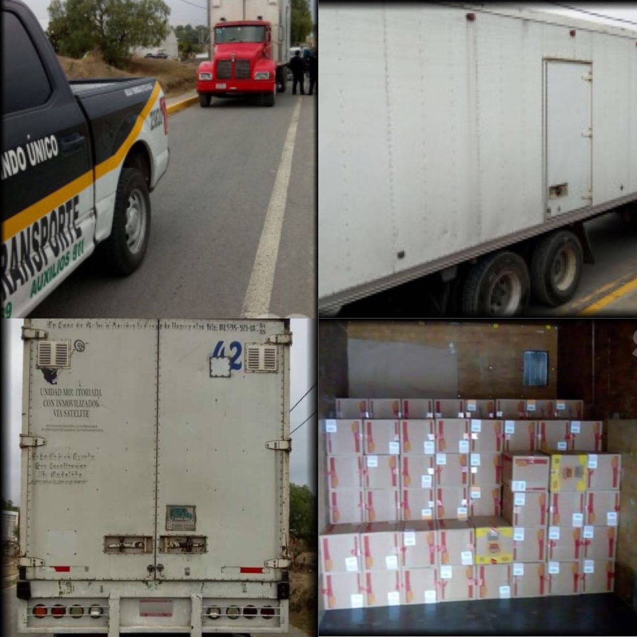 Recuperan trailer con mercancía robada en Coatlinchán, Texcoco  