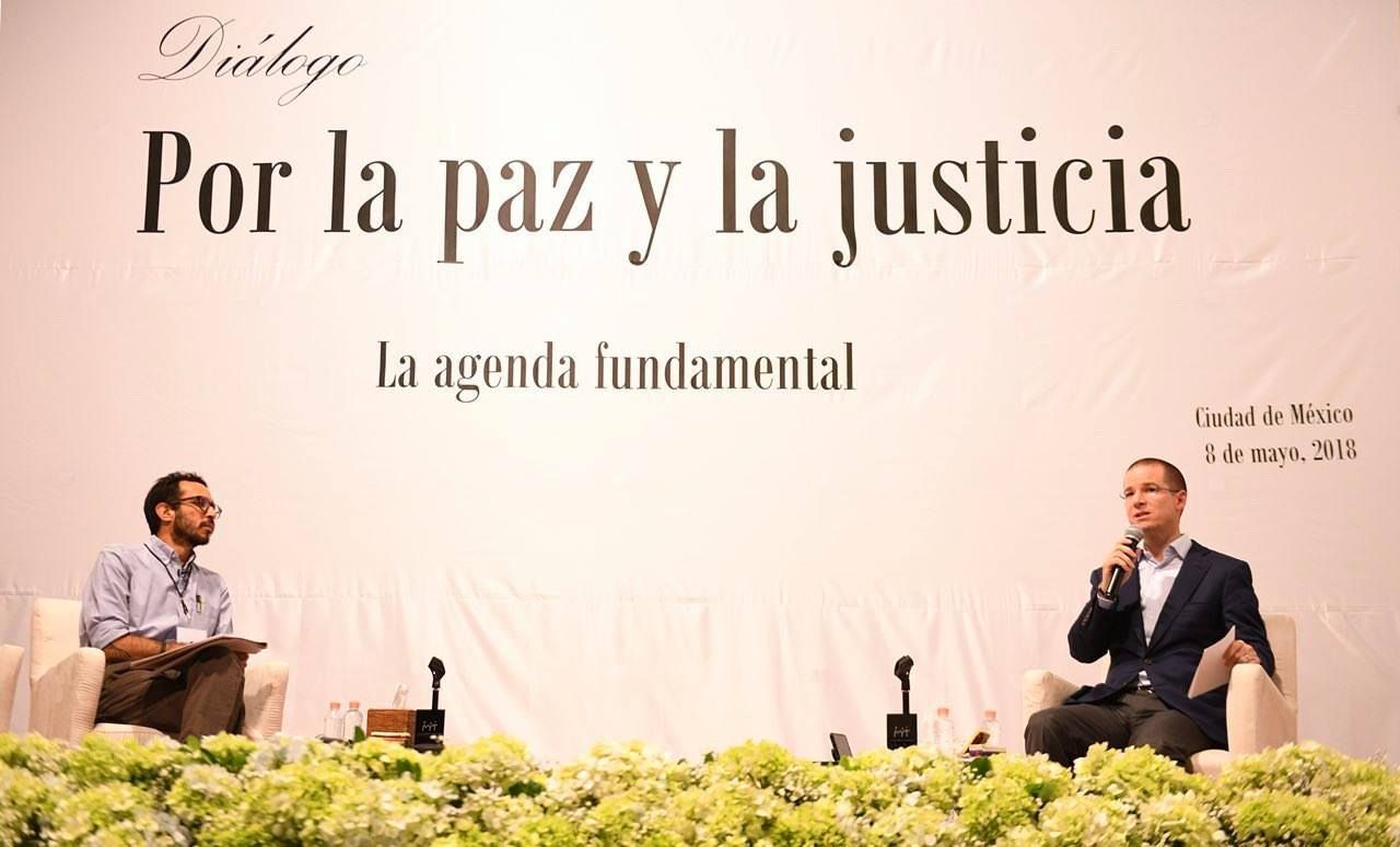 La paz es fruto de la justicia y la justicia no es impunidad: Ricardo Anaya.