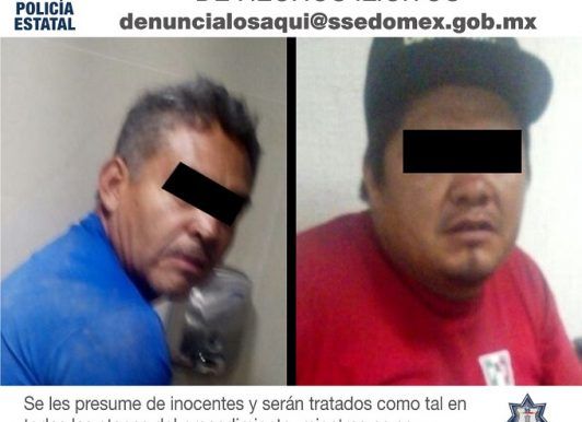 Detienen a dos con autopartes robadas en la Texcoco- Lechería 