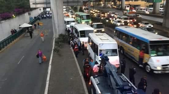 Transportistas del Edomex  bloquean entradas a la CDMX