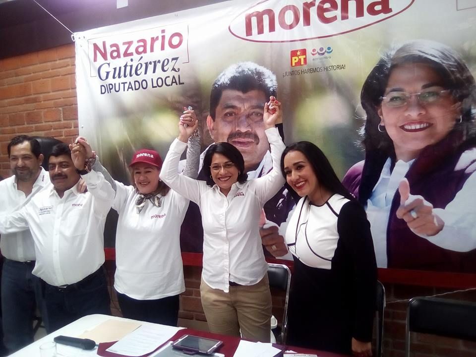 Integrantes de movimiento de regeneración Nacional (Morena) Arrancan campaña 
