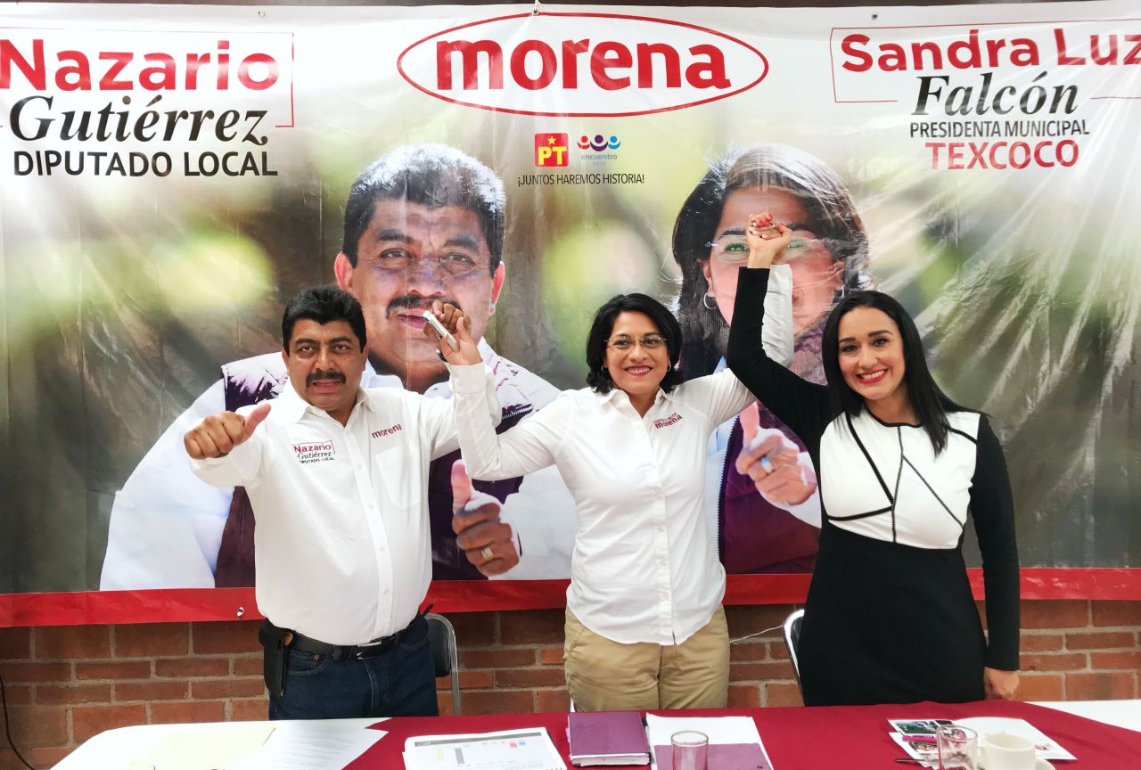 Candidatos de Morena encabezan encuestas en Texcoco, Chiconcuac, Tezoyuca y Atenco 