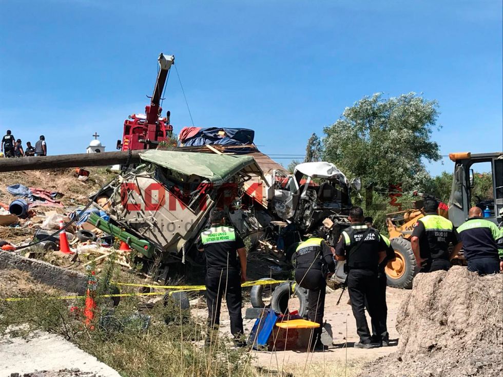 Fallecen once pasajeros en accidente sobre la Texcoco- Calpulalpan