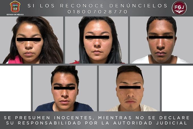 Detiene FGJEM a cinco sujetos por robo de vehículos en Texcoco