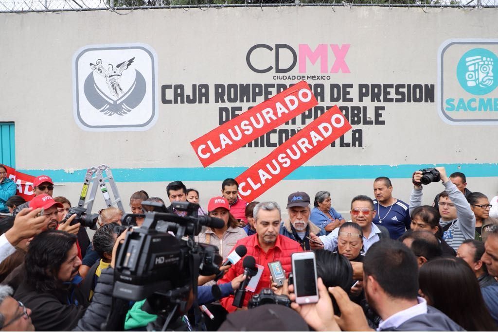 Clausura Isidro Moreno pozos de Chiconautla que llevan agua a la CDMX *
