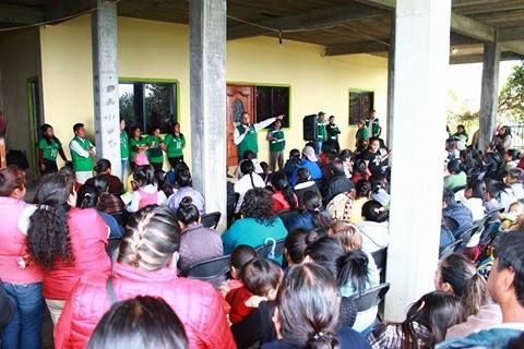 Reciben cálidamente a Jesús Cuanalo en comunidades de Texcoco