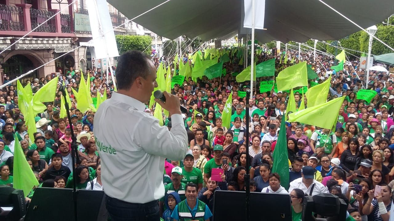 Cierra campaña Jesús Cuanalo; pinta de verde Texcoco