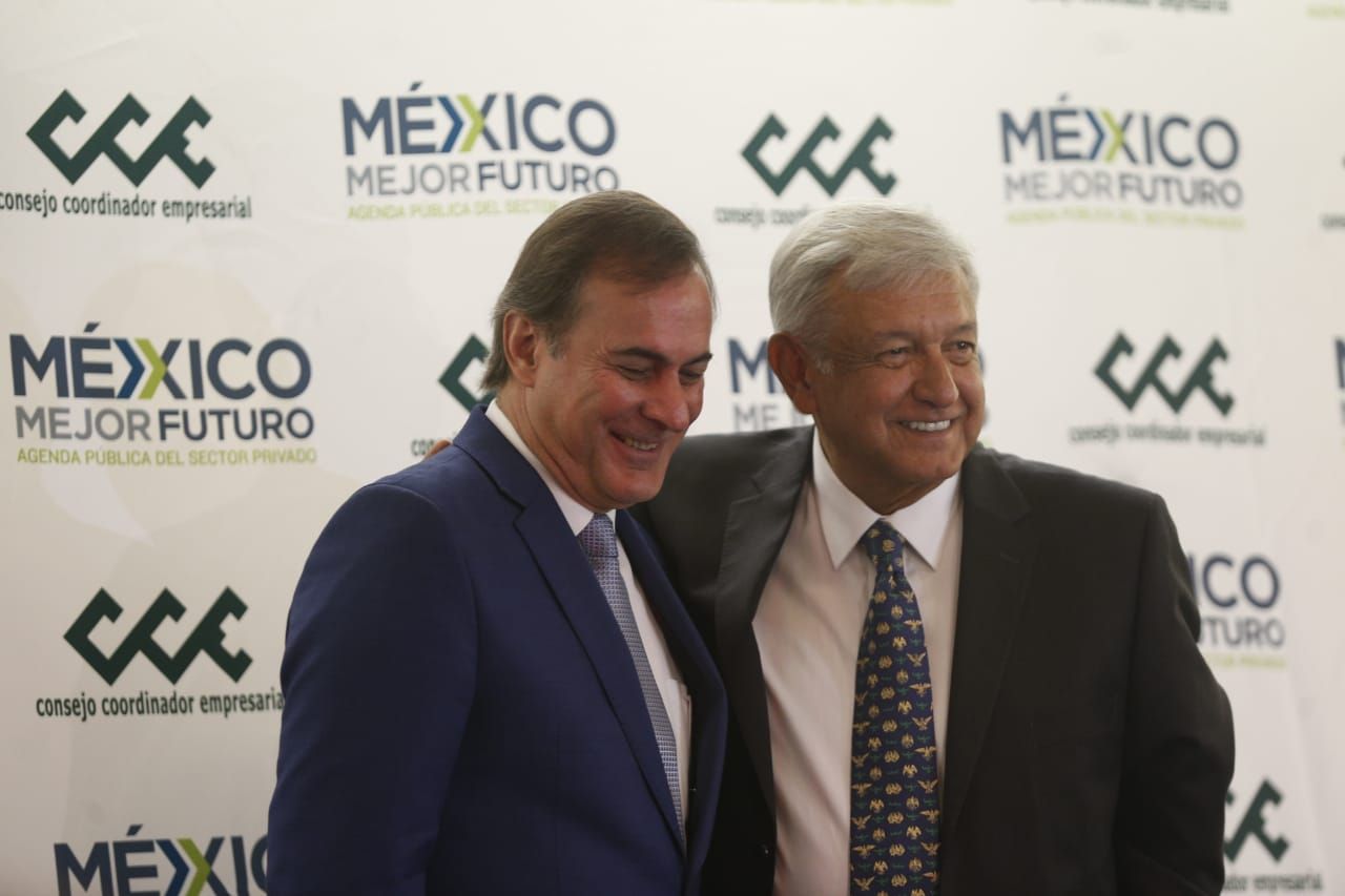 El virtual presidente electo, Andrés Manuel López Obrador se reunió con integrantes del Consejo Coordinador Empresarial 