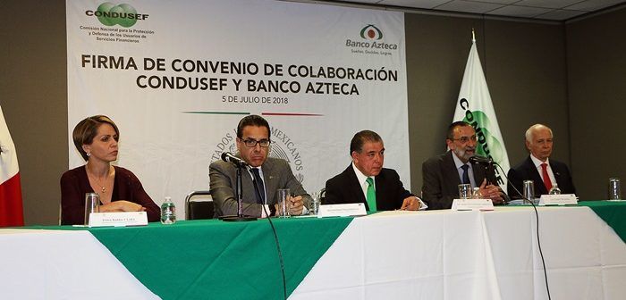Banco Azteca y CONDUSEF firman convenio de colaboración en beneficio de usuarios