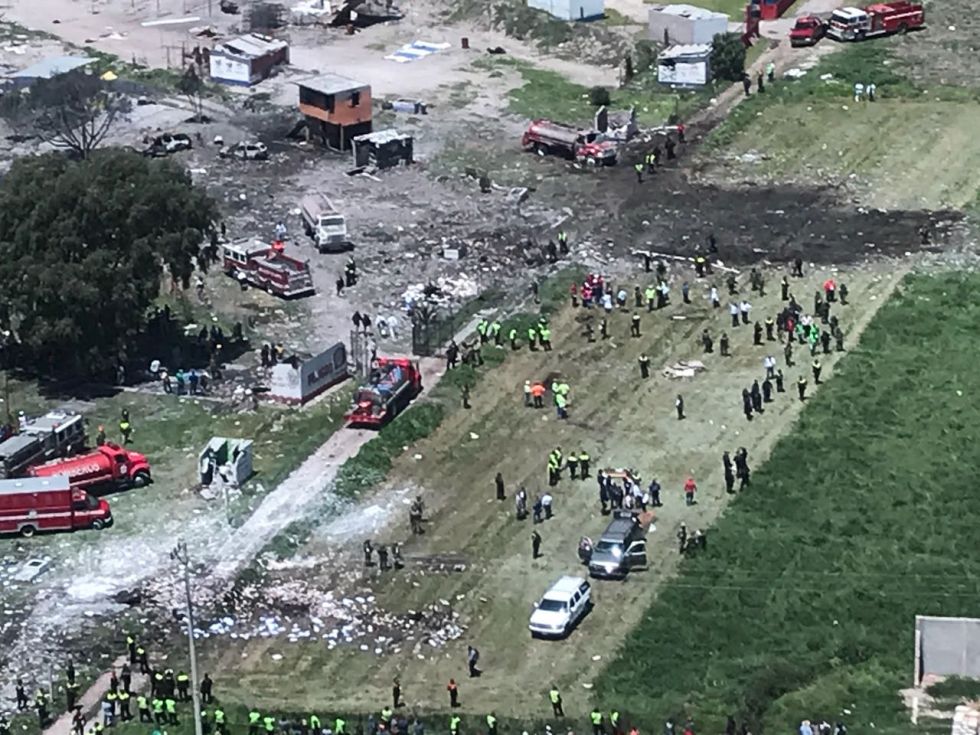 Múltiple explosión deja  24 muertos y 49 heridos en Tultepec 