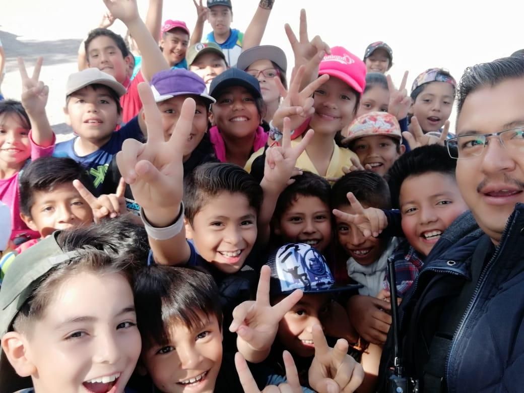 Niños convivieron con los  policías de Texcoco para no caer  en conductas delictivas