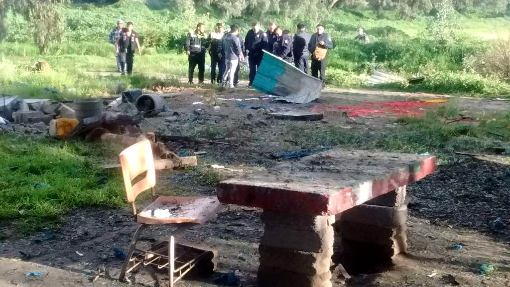 Explota polvorín en Zumpango