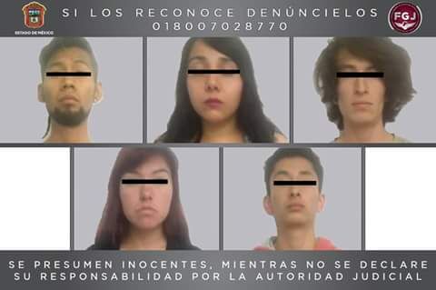 Detienen a dos mujeres y tres hombres por narcomenudeo en Tecámac 
