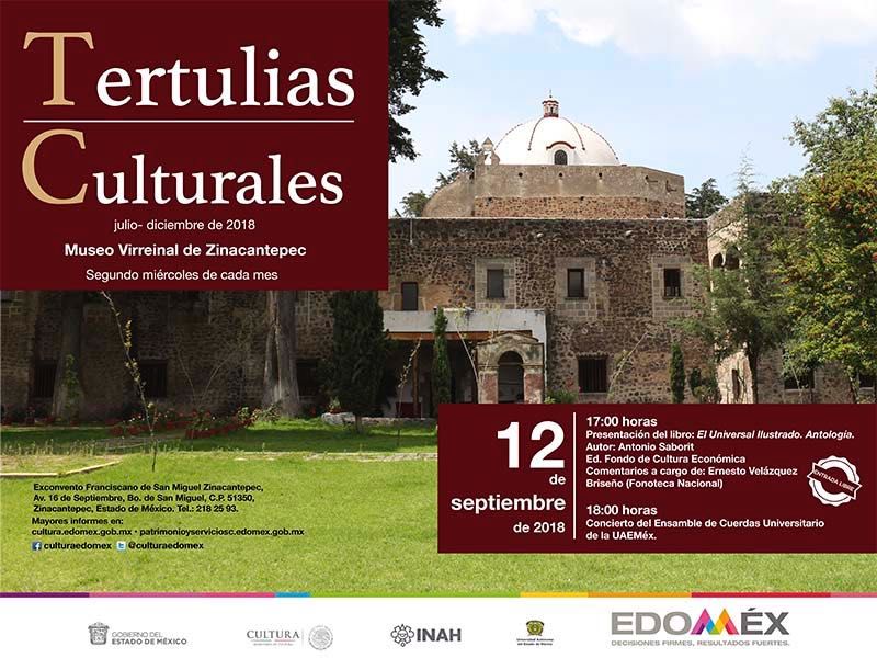 Continúan tertulias culturales en el museo virreinal de Zinacantepec 