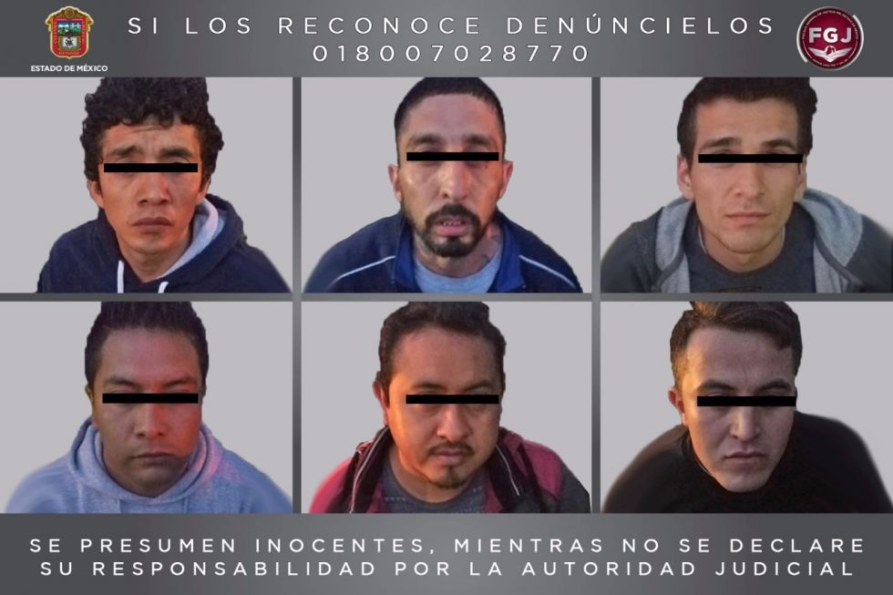 Detienen a seis presuntos narcomenudistas en el  Estado de México