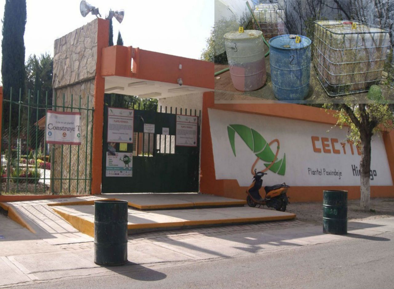Denuncian a sindicato del Cecyteh por cargar huachicol dentro de planteles escolares