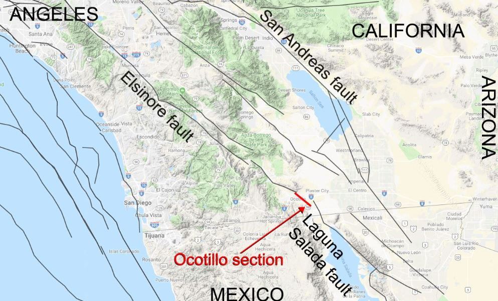 Estudio de la NASA identifica falla geológica que conecta México y EU