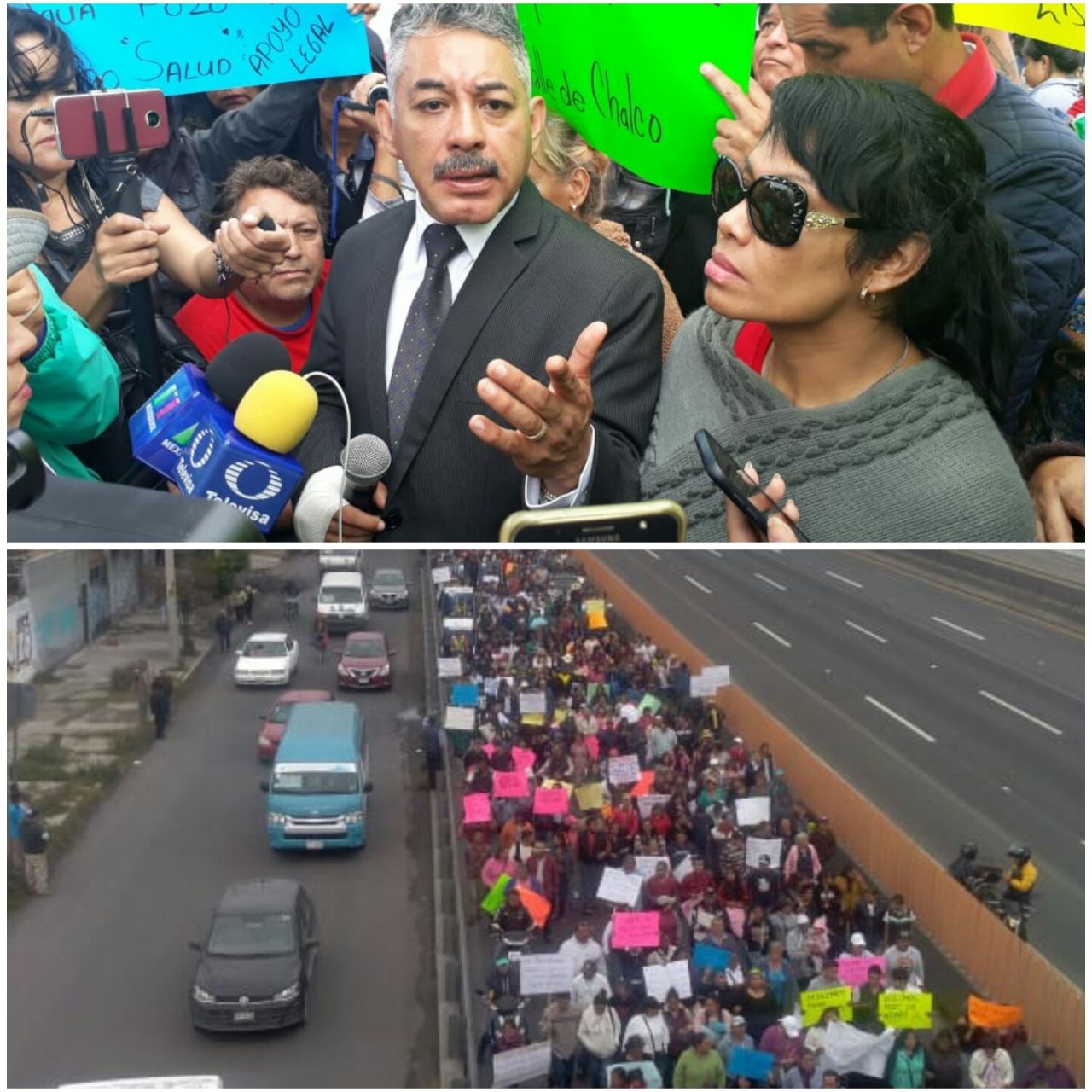 Vecinos y gobierno de Valle de Chalco cerraron la autopista México- Puebla, exigen al gobierno cumplir con obras