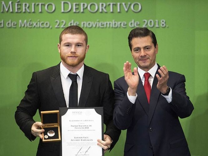 Saúl "‘Canelo" Álvarez recibe el Premio Nacional de Deportes 2018