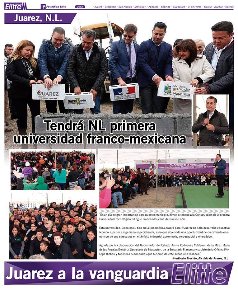 Tendrá NL primera universida Franco - Mexicana