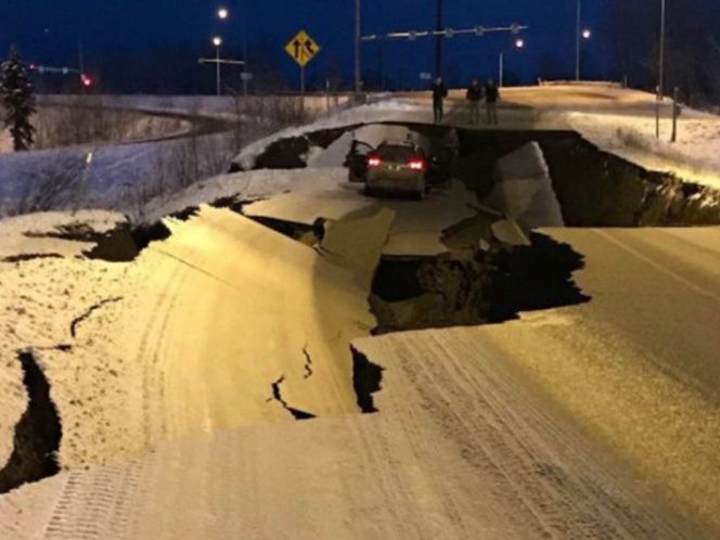 Aterradoras imágenes del terremoto en Alaska