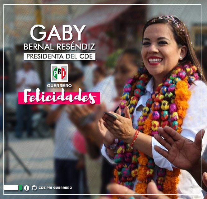 Asume Gabriela Bernal Reséndiz  la presidencia interina del PRI