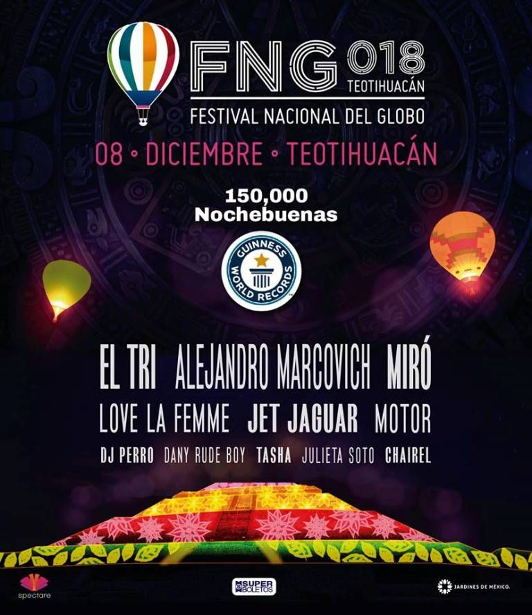 Festival Nacional del Globo 2018 Teotihuacán