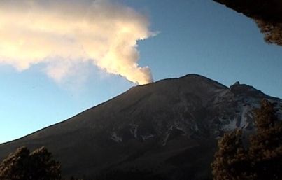 Popocatépetl registra 98 exhalaciones