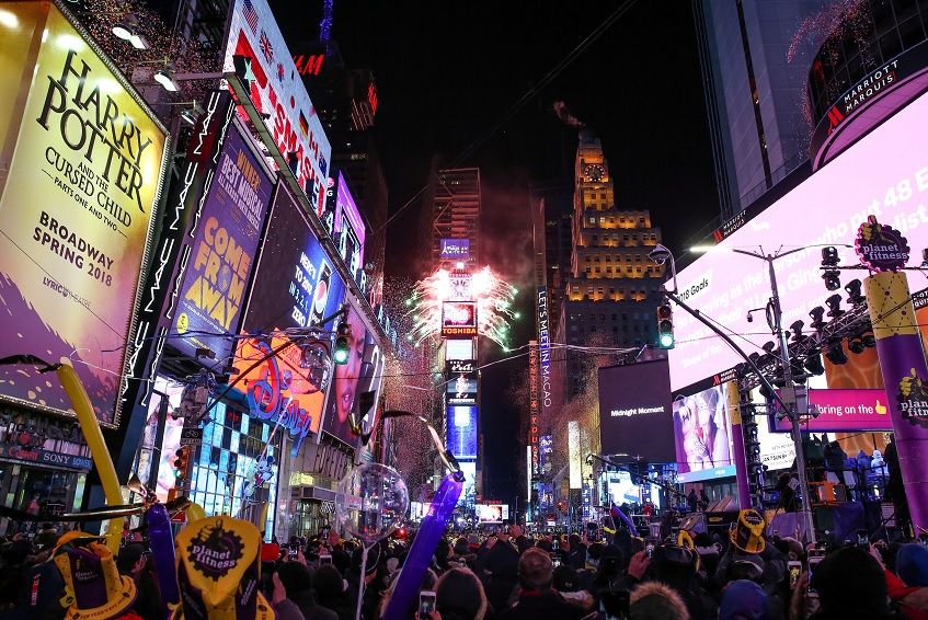 Fiesta de Año Nuevo en Times Square celebrará la libertad de prensa