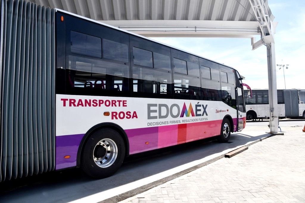 Garantiza transporte rosa del mexibús servicio seguro y de calidad para mujeres 